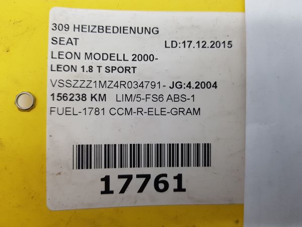 Controles Calefacción Seat Leon 1 M0820043E 5HB00797810 6159