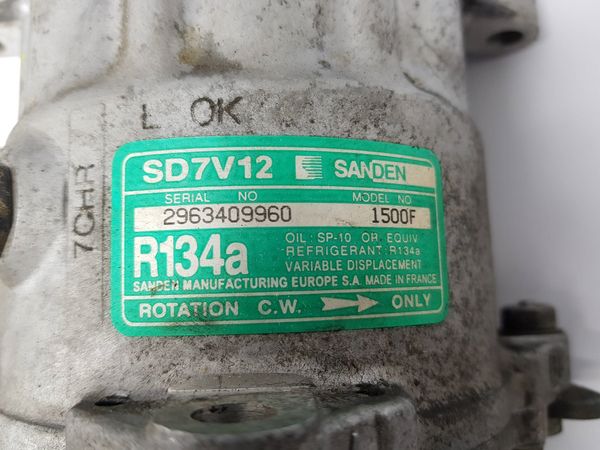 Compresor Aire Acondicionado Citroen Peugeot SD7V12 1500F 6453N1 Sanden 7077