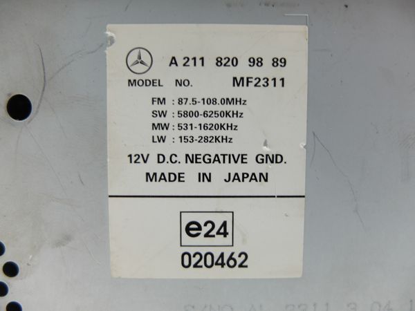 Radio Cd  Mercedes W211 A2118209889 MF2311