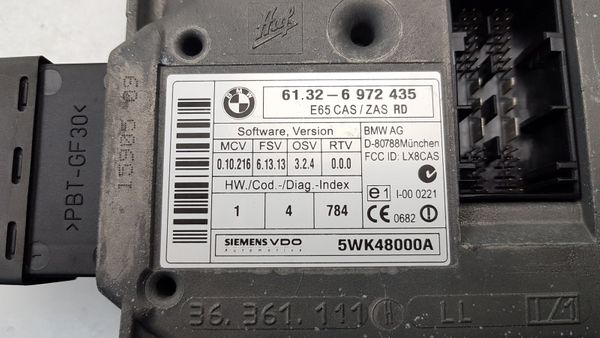Interruptor De Encendido Start Stop BMW 7 E65 61.32- 6972435 5WK48000A