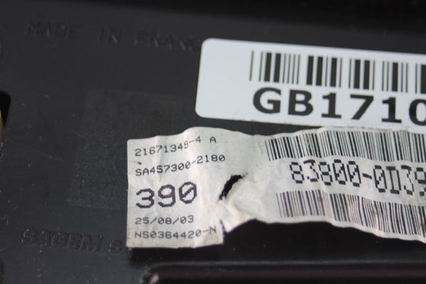 Velocímetro/Instrumentos y relojes  Toyota Yaris 83800-0D390 SA457300-2180 838000D390 SA4573002180 1663