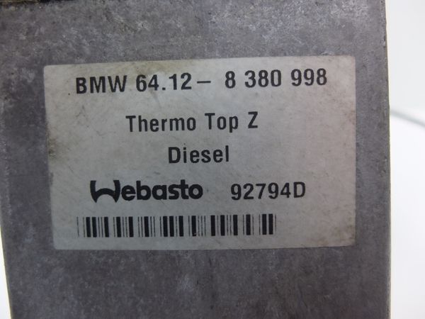 Calefacción De Estacionamiento  Webasto BMW X5 8380998 92794D Thermo Top Z