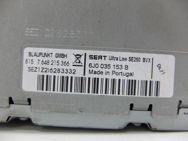 Radio Cd Mp3  Seat Ibiza IV 6J0035153B 7648215366 Blaupunkt 1404