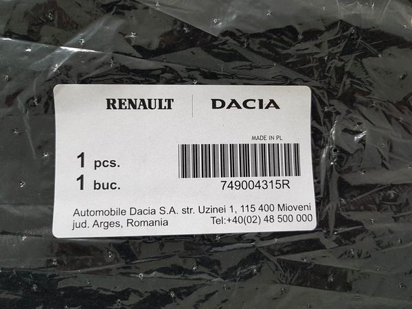 Alfombrillas De Coche Dacia Duster 749006230R 749004315R