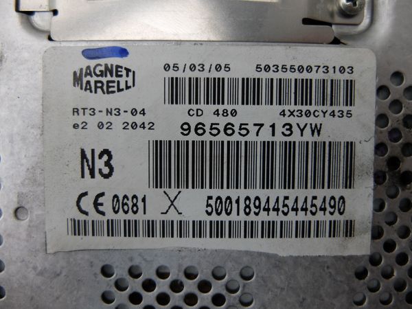Radio Cd Navi GPS Citroen C5 96565713YW