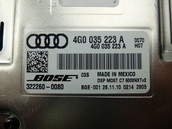Amplificador De Audio  Audi 4G0035223A 322260-0080 BOSE