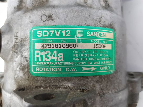 Compresor Aire Acondicionado Citroen Peugeot SD7V12 1500F 6453N1 Sanden 7085
