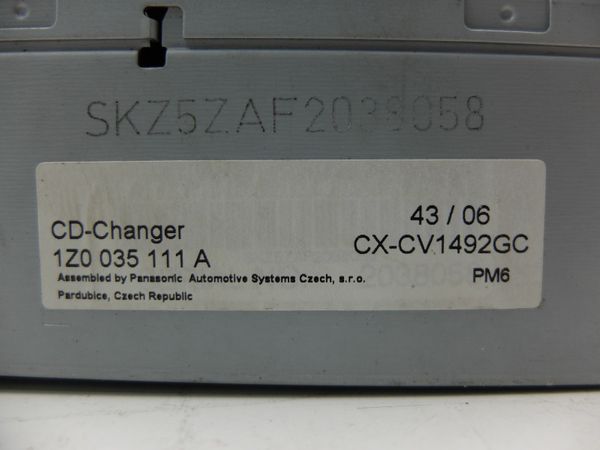 Cambiador De Discos Cd  Skoda 1Z0035111A CX-CV1492GC Panasonic
