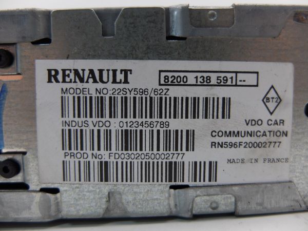 Navegación Renault 8200138591 Carminat navigation