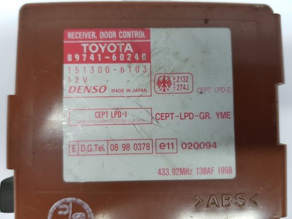 Controlador  Toyota 89741-60240 151300-6103 Denso 