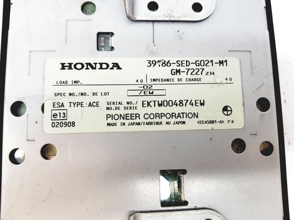 Amplificador De Audio 39186-SED-G021-M1 GM-7227  Honda