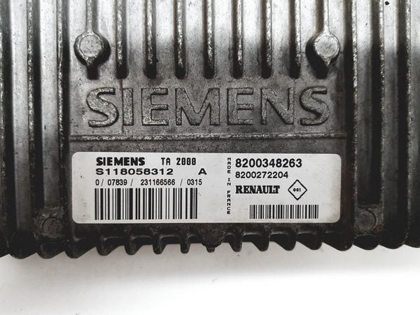 Controlador  S118058312A 8200348263 8200272204 Renault Siemens 10453