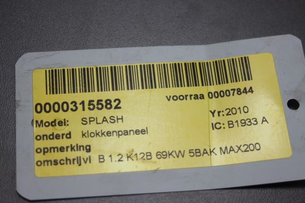 Licznik Zegar Toyota Suzuki Swift Agila 3410051K03