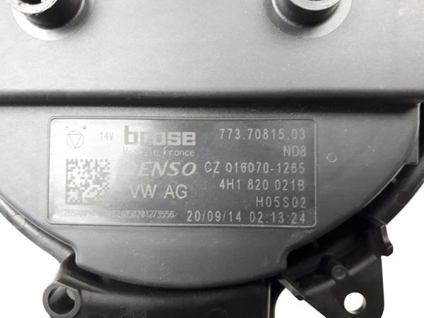 Ventilador, Motor De Calefacción Audi 4H1820021B Uszkodzone śmigło wirnik 1015