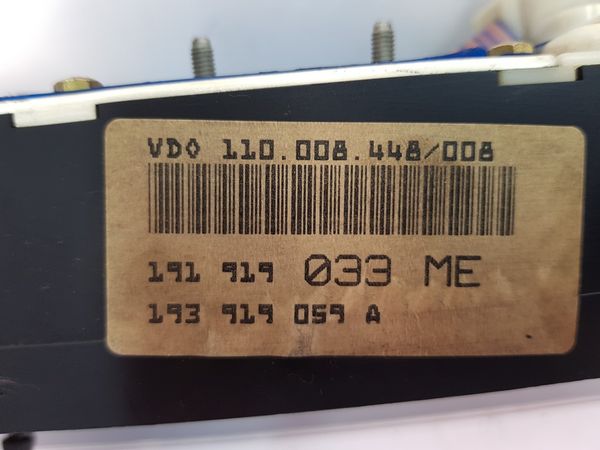 Velocímetro/Instrumentos Y Relojes  VW Golf MK2 191919033ME 193919059A
