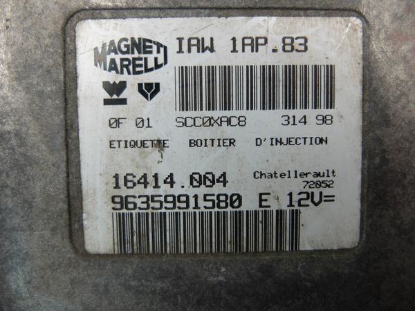 Controlador  9635991580 16414.004 IAW1AP.83 PSA Magneti Marelli