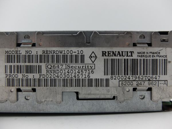Radio Cd Renault Laguna 2 8200247962 --A RENRDW100-10 9319