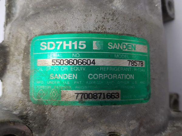 Compresor Aire Acondicionado Renault Safrane 7700871663 SD7H15 7857B Sanden 7210