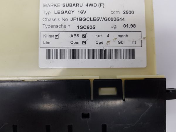 Controles Calefacción Subaru Legacy 2 72320AC072 72311AC200