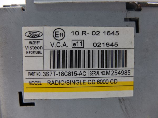 Radio Cd Ford Mondeo MK3 3S7T-18C815-AC 600CD 9494