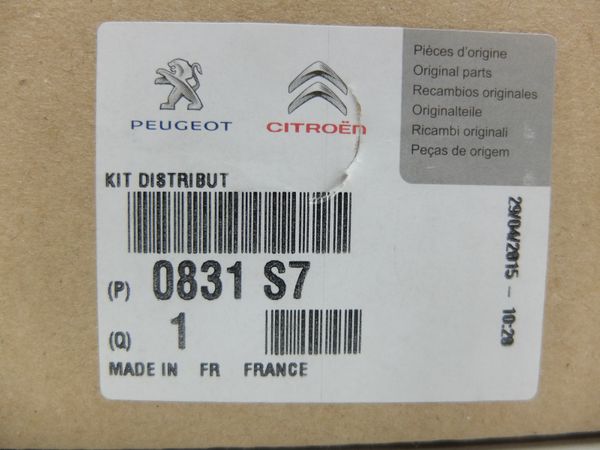 Kit Correia Dentada Original Citroen Peugeot Xantia Zx 306 406 1.8 16V 0831S7