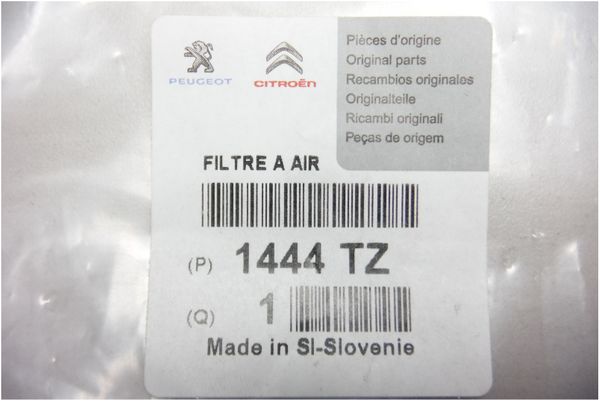 Filtro De Aire  307 2.0 HDI 05.01> 1444TZ Peugeot