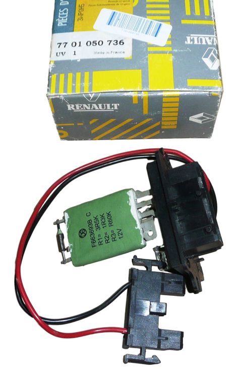 Resistor Del Ventilador Original Renault Clio II 7701050736