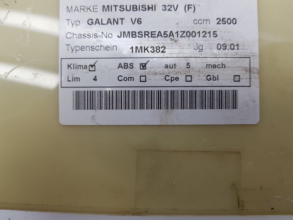 Controles Calefacción Mitsubishi Galant MR568514 CAA502A040B